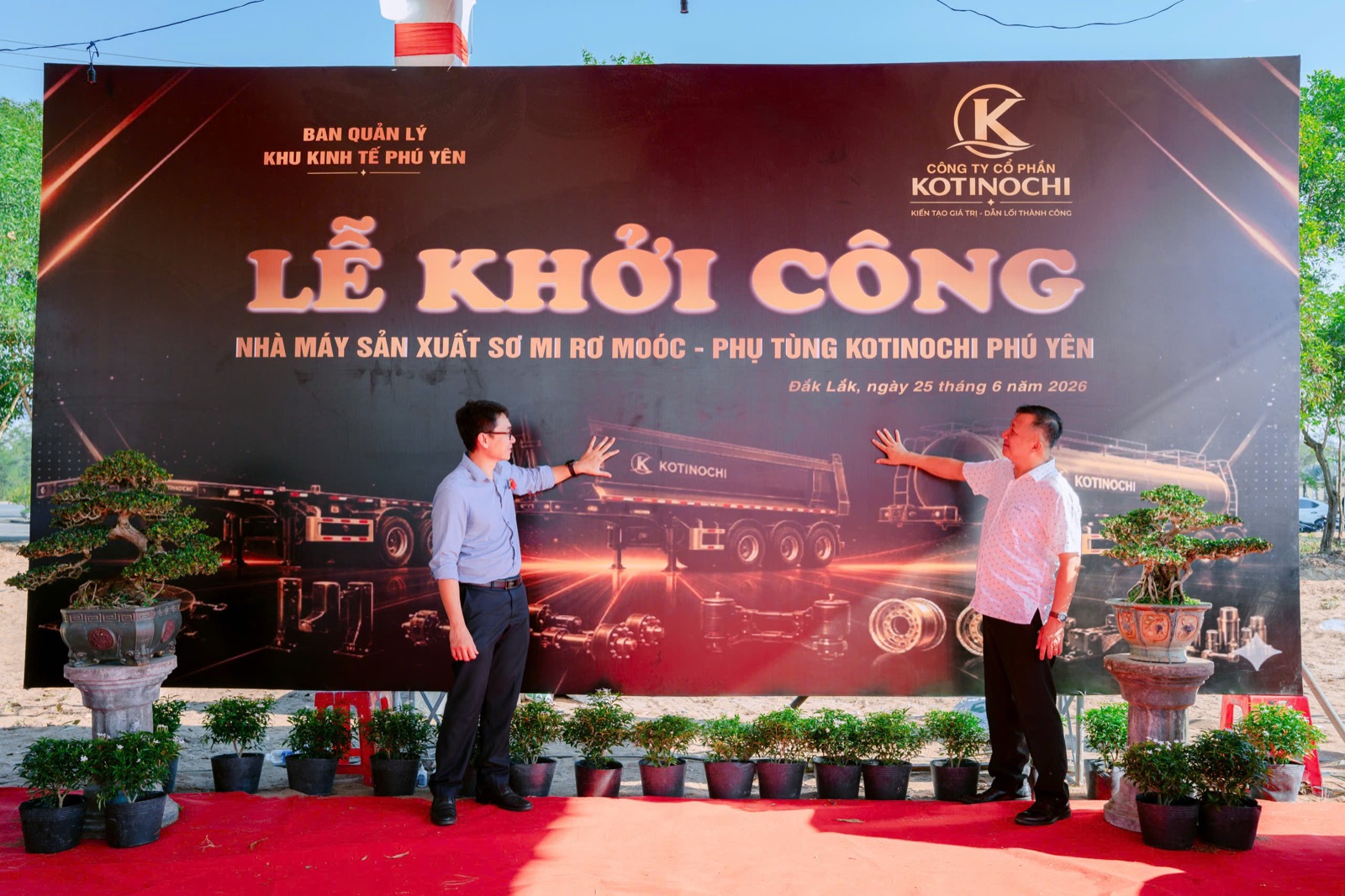 Groundbreaking ceremony for the Kotinochi Phu Yen trailer and parts plant